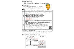【高校受験2027】愛媛県立高の入試日程、特色1/29・一般3/4-5 画像