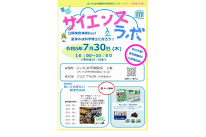 【夏休み2026】さいたま市とアース製薬「サイエンスラボ」7/30…DNA観察や結晶づくり 画像