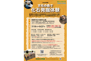 【夏休み2026】徳島県立博物館、化石発掘体験…小中生500円 画像