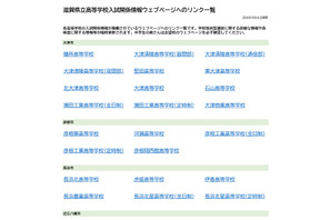 【高校受験2027】滋賀県立高、入試情報リンク一覧を公開 画像