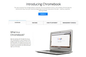 Google、100ドル以下でノートPC「Chromebook」を学校に提供 画像