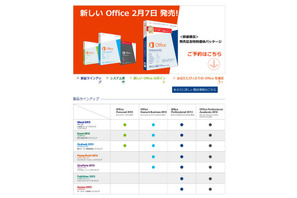 Office 2013が2/7発売、アカデミック版は29,800円 画像