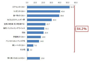 エアコン、たばこ、食べ物…8割以上が「車内のにおいが気になる」 画像