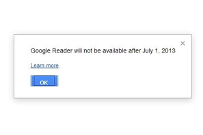 Google、利用者の減少によりGoogle Readerの終了を発表 画像