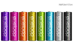 ラメ入り8色セットの充電池「エネループ」……発売5周年記念 画像