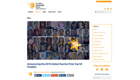 Varkey Foundation「the 2016 Global Teacher Prize Top 50」