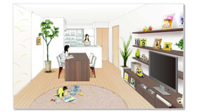 飯田GHDと「サンキュ！」が「子どもの主体性が育つ家」を開発