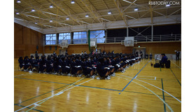宝陵高校（愛知県豊川市）で開催された「ALSOK女子学生向け防犯セミナー」の様子（撮影：防犯システム取材班）