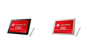 「dynabook Tab S80／B」と「dynaPad S92／B」