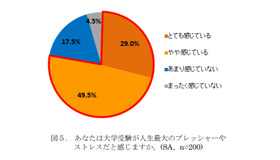 大学受験が人生最大のプレッシャーやストレスだと感じるか