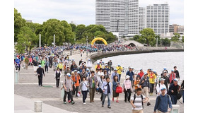 上村愛子と横浜の名所を歩くチャリティーイベント「WFPウォーク・ザ・ワールド」開催