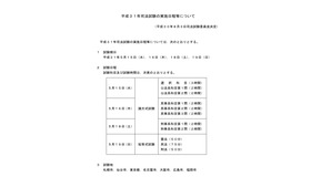 2019年司法試験の実施日程