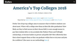 America's Top Colleges 2018