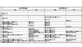 【首都圏】2018年9月20日版　男子2月1日・2日