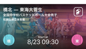 全国中学校バスケットボール大会男子 予選リーグ組合せ（一部）