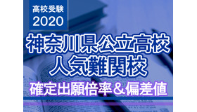 【高校受験2020】神奈川県公立高校人気難関校…確定出願倍率＆偏差値まとめ