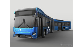横浜市に納入した大型路線ハイブリッド連節バス、日野ブルーリボン・ハイブリッド連節バス