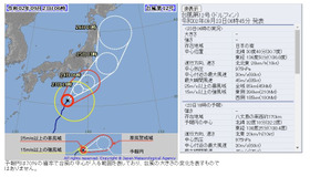 台風経路図