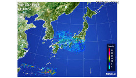 5月2日午前11時の雨雲の動き