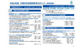 令和4年度 文部科学省概算要求のポイント