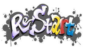 　学園祭のテーマ「Re:Start」のロゴ