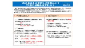 令和4年度奈良県公立高等学校入学者選抜における学力検査の出題範囲の変更等について