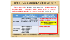 「医学部進学者向け教育ローン利子補給事業」の対象拡大