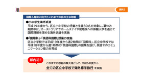 都内初、全区立中学校で海外修学旅行を実施