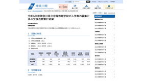 令和6年度 神奈川県立中等教育学校の入学者の募集に係る受検者数集計結果