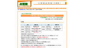 千葉県の私立・国立小学校入試実力判定模試「学校受験グレードテスト2012」