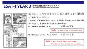 「Part B 会話の問題」の一部