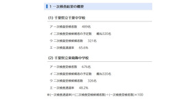 一次検査結果の概要