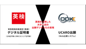 「UCARO出願（Web出願システム）」と英検のデジタル証明書の連携に向けた基本合意を締結