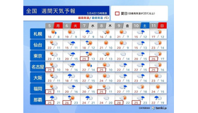 5/6は全国的に雨模様