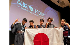 日本代表5名（左から小川さん、冨田さん、早川さん、増島さん、岡本さん）