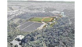 ゴードンストウン・スクール日本校（仮称）の完成予想図（画面下部は既存のソーラー施設です）