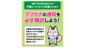 フリガナ通知確認