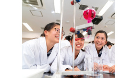 学び方…理科実験のようす