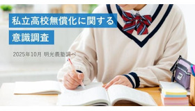 私立高校無償化に関する意識調査（明光義塾調べ）