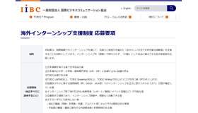 海外インターンシップ支援制度