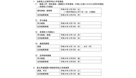 令和9年度兵庫県公立高等学校入学者選抜と県立芦屋国際中等教育学校入学者選考の日程