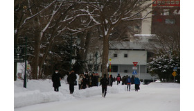 北海道大学試験場（札幌キャンパス）2026年1月17日 共通テスト1日目のようす（記事の内容とは関係ありません）