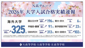 N高グループ 2026年大学入試合格実績速報を公開