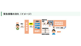 緊急接種の流れ（イメージ）