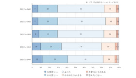 思春期の子供のいる家庭の主観的経済状況