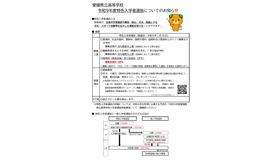 愛媛県立高等学校 令和9年度特色入学者選抜についてのお知らせ