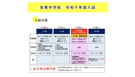 栄東中学校 令和9年度入試