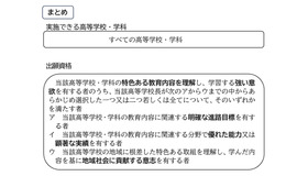実施できる高等学校・学科および出願資格