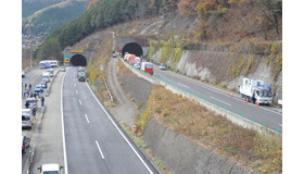高井戸（東京）側から見た笹子トンネル（山梨県大月市）