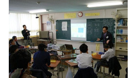日本聾話学校での訪問授業（2013年1月）